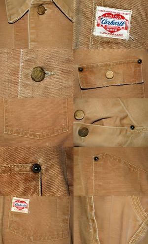 Vintage Carhartt Duck Canvas Bib Overalls with Blanket Lining