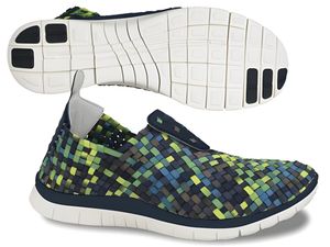 Nike Free Woven 4.0 Obsidian/Squadron Blue-Smoke-Poison Green