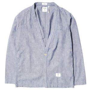Haven Hall Long-Sleeve Cardigan Shirt in Navy
