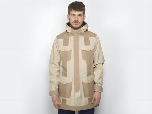 Marshall Artist Hooded Field Jacket in Cream