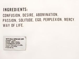 WTAPS Ingredients / Way of Life Garment Label