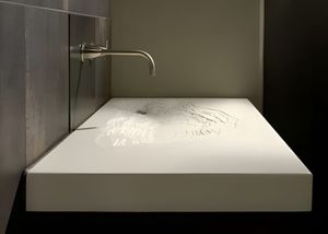 Gore Design Co. Erosion Sink — White Concrete Topographic