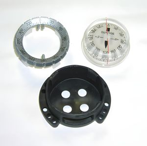 Suunto SK-8 Compass with Bungee Mount — Exploded View