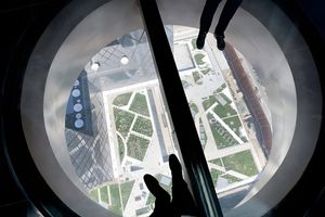 OMA CCTV Headquarters — Glass Floor Porthole View, Beijing