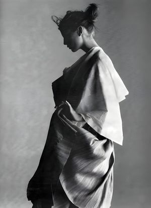 Yohji Yamamoto Editorial — Sculptural Wrap and Pleated Drape