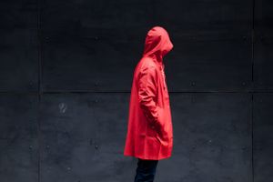Stutterheim Stockholm Raincoat in Red