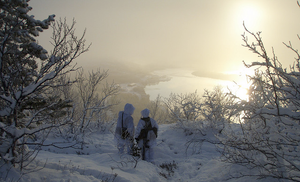Nordic Winter Landscape — Norwegian Border or Lapland Photography