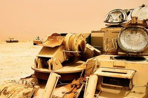 Operation Desert Storm — Destroyed Iraqi Tanks