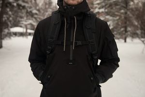 Black Technical Anorak — Arc'teryx System A Axis Insulated