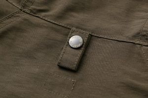 NEXUSVII Olive Garment Snap Detail
