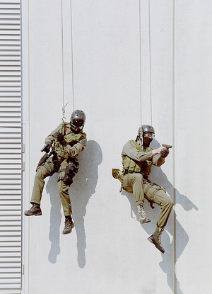 Austrian Jagdkommando Fast-Rope Descent