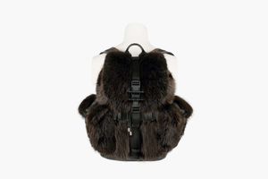 Givenchy Obsedia Backpack in Brown Beaver Fur