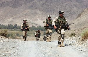 U.S. Army 1st Battalion, 505th PIR Foot Patrol in Nowabab