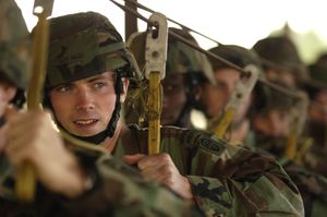 82nd Airborne Paratrooper at Operation Toy Drop, 2005