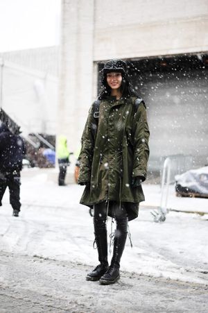 Xiao Wen Ju — New York Street Style, March 2013