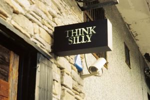 THINK SILLY Store Sign, Hong Kong