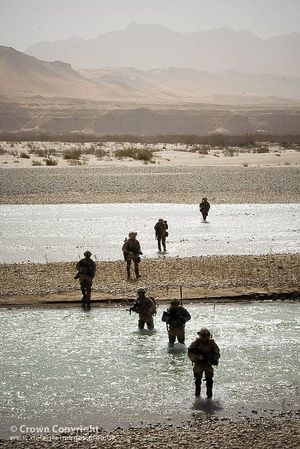 42 Commando Crossing an Afghan River
