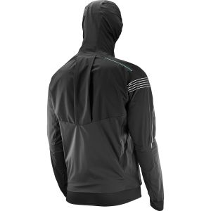 Salomon S/LAB Black Hooded Running Shell SAL00V8