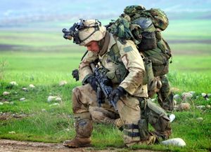 173rd Airborne Soldier near Bashur Airfield, 2003 — Brandon Aird