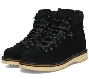 Diemme Roccia Vet Boots in Black Suede and White Sole