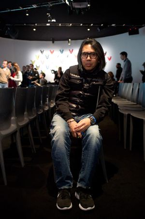 Hiroshi Fujiwara Portrait at a Fashion Presentation