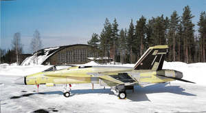Canard-Delta Aircraft in Winter Testing
