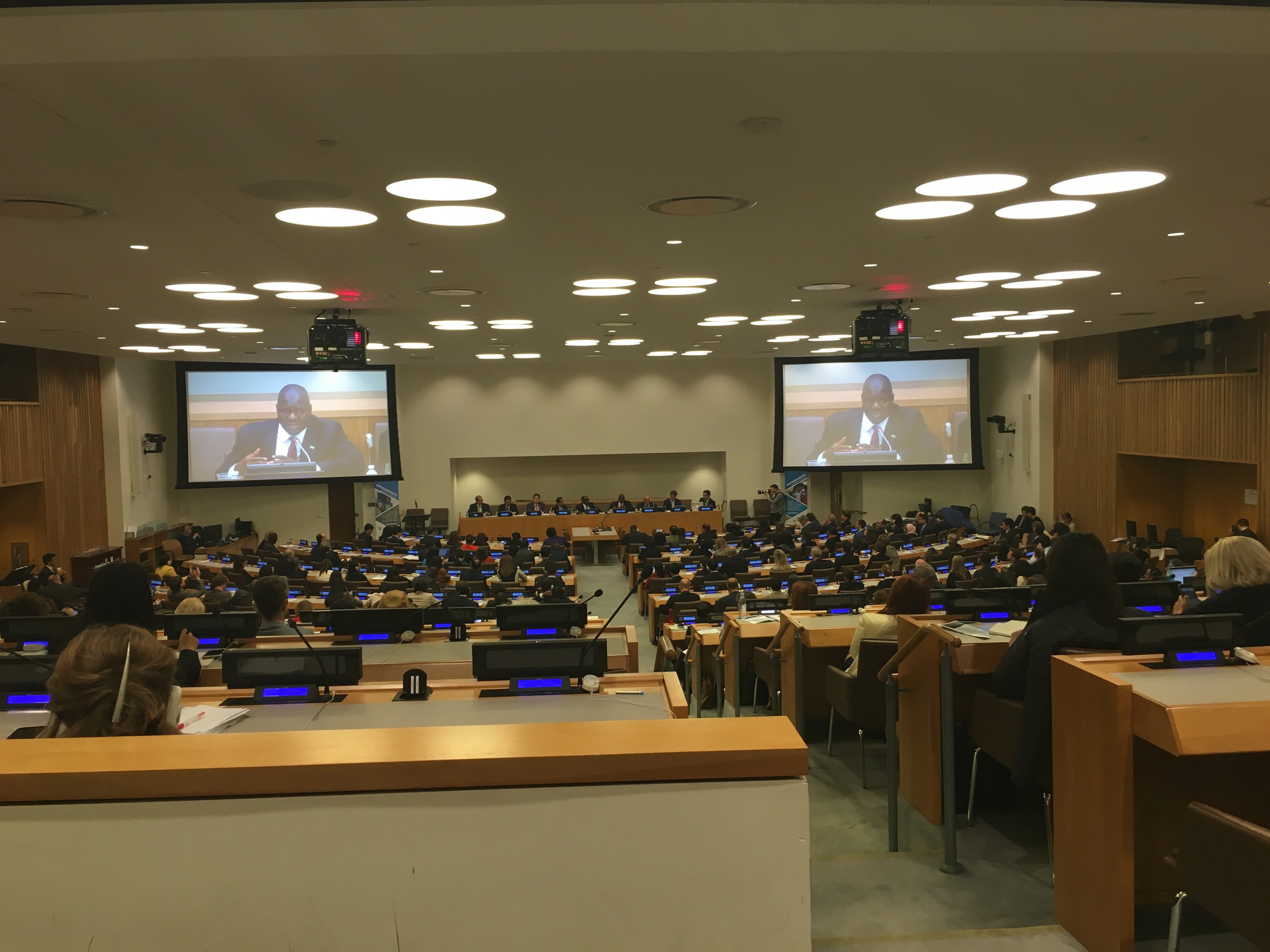 Sierra Leone's finance minister speaking at the UNDP/Better Than Cash cash2digital event