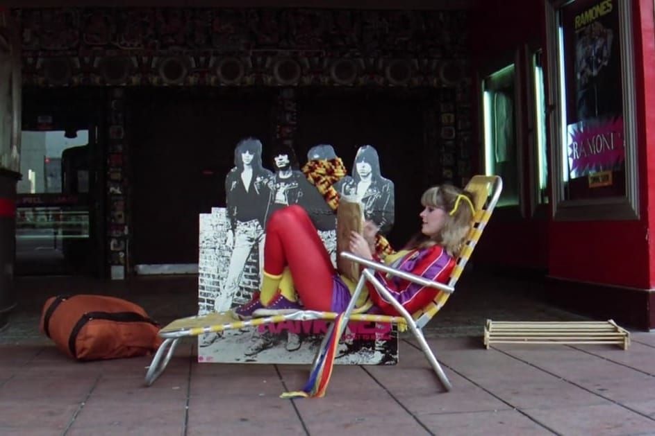 Riff Randell, rock 'n' roller, camped out in front of the theater waiting for the Ramones