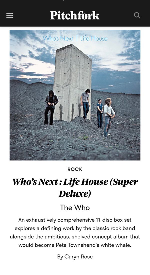 Who's Next | Life House : notebook dump