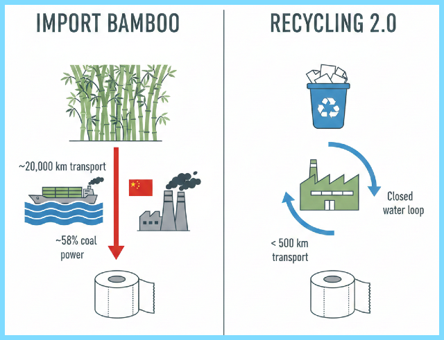 Bambus vs. Recycling: Die ehrliche kobilanz von Klopapier