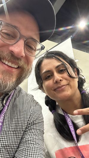 Me and Shannan Mann from Only Poems (she's the worst 😂)