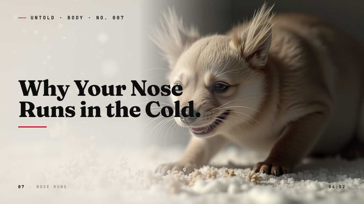 The Quiet Mechanics of a Cold-Weather Nose