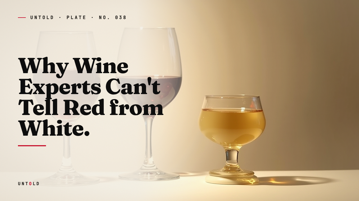 The Wine Tasted Red Because the Eyes Said So