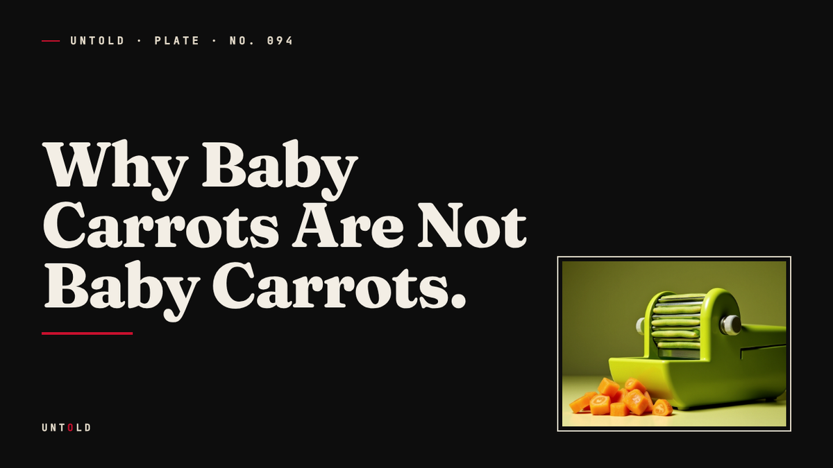 The Carrot That Was Too Ugly to Sell