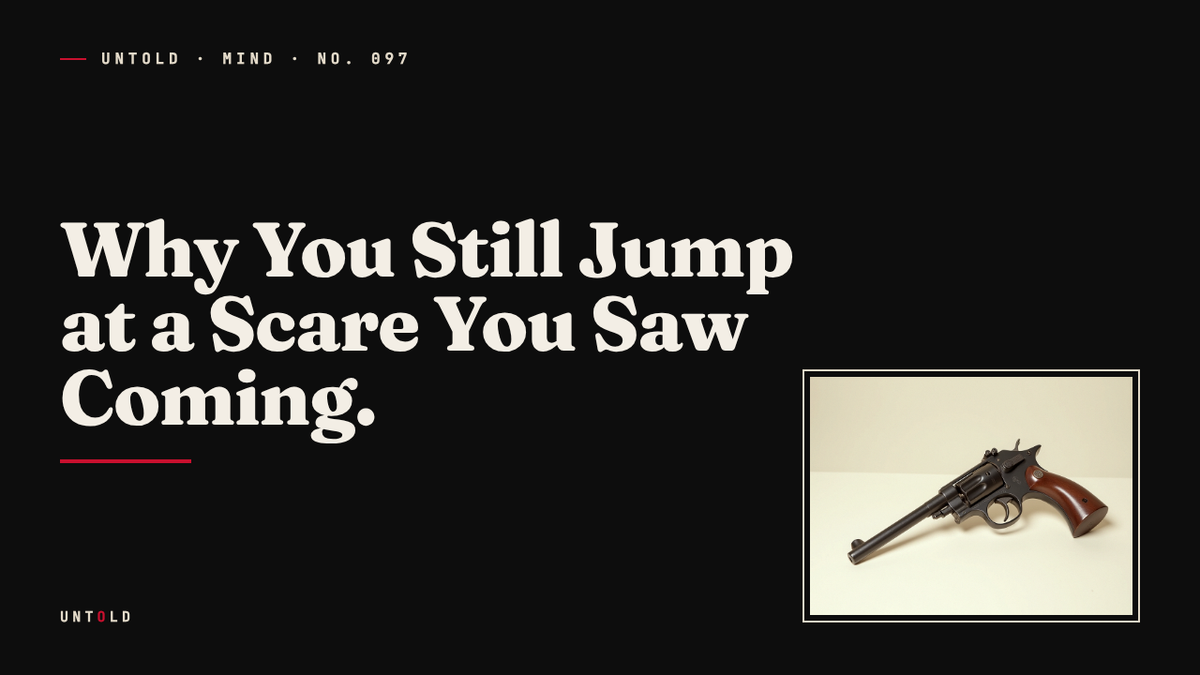 The Flinch That Beats Your Brain to the Punch