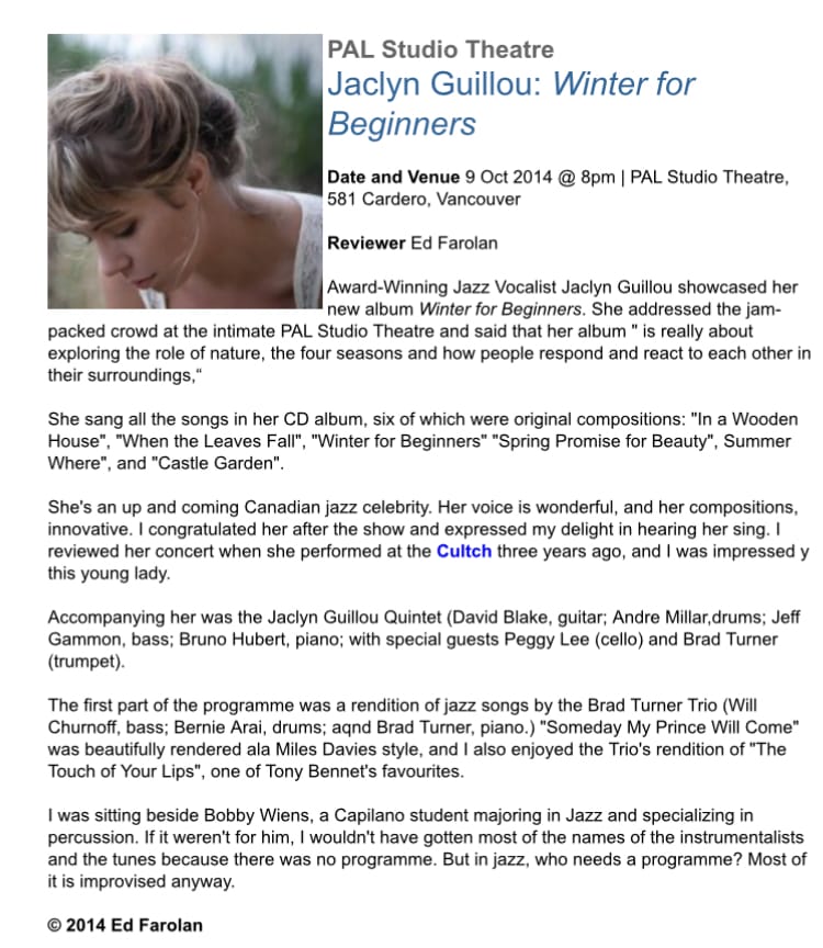 October 9, 2014 review