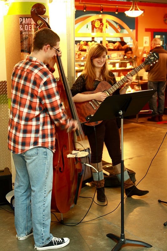 William Chernoff & Madeleine Elkins at the River Market