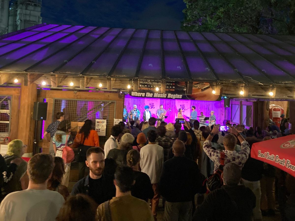 Ocean Artworks at night