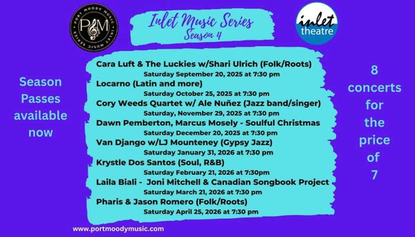 Inlet Music Series 2025/26