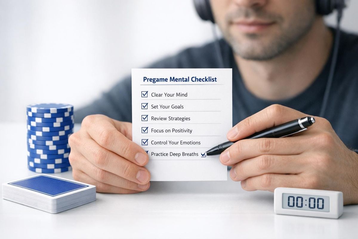 Pregame Mental Prep Checklist for Poker Players