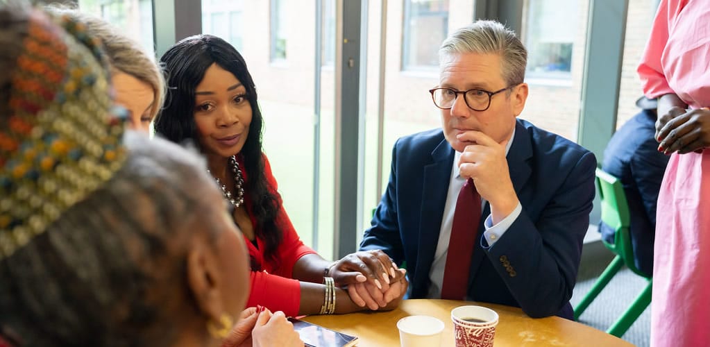 Keir Starmer meets South London residents as the UK marks Windrush Day, 22 June 2024. (FLICKR/KEIR STARMER)