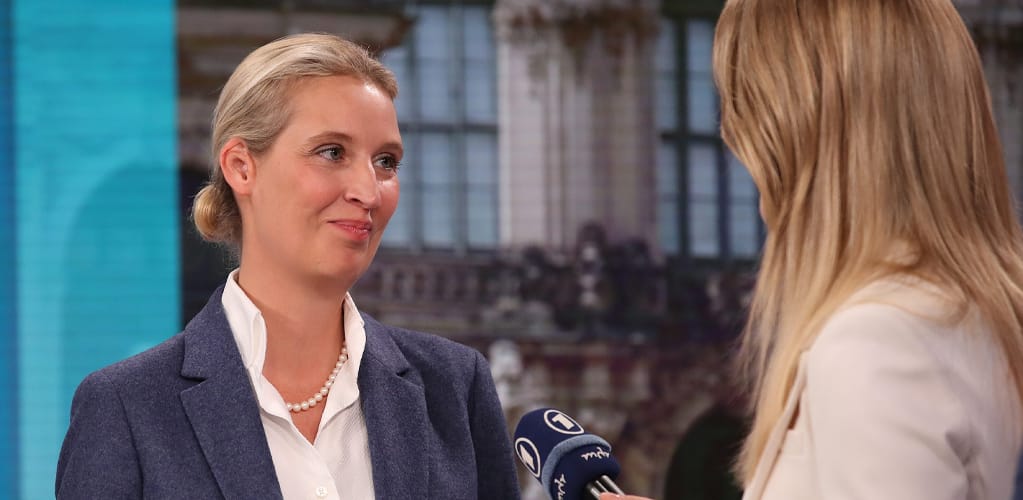 Teutonic ‘goddess’ who leads Germany’s premier far-right party is a puzzle