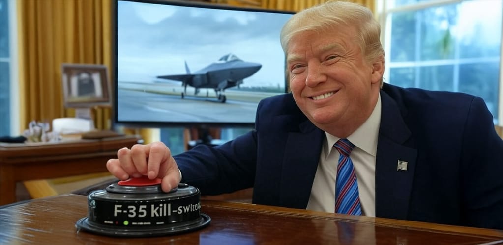 🔍 Can Donald Trump remotely disable European Allies’ F-35 fighter jets?