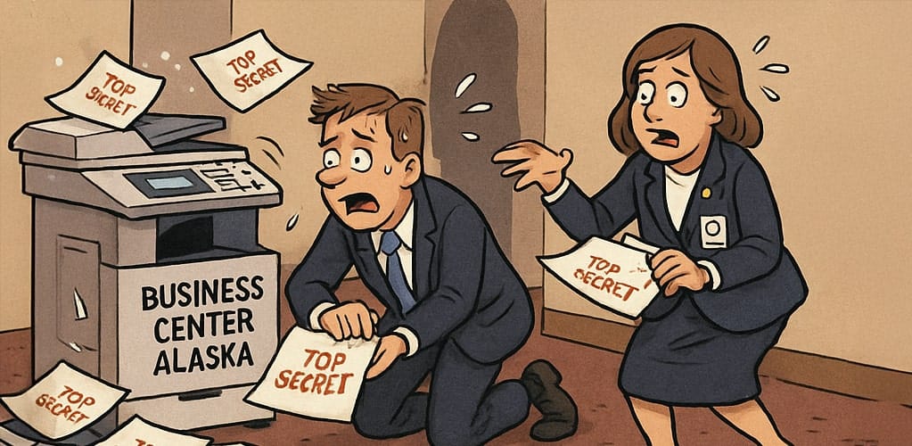 Alaska summit blunder: Secret details left on hotel printer