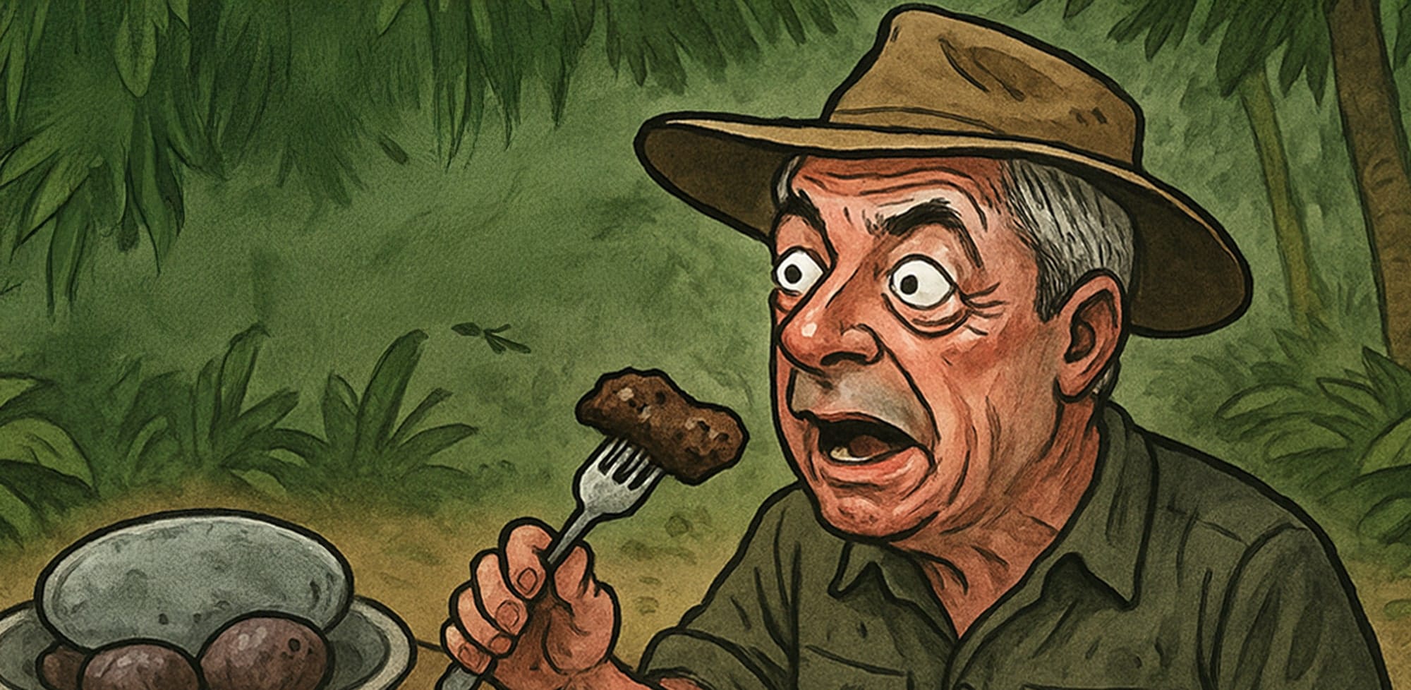 From jungle snacks to swan myths, Farage cooks up controversy