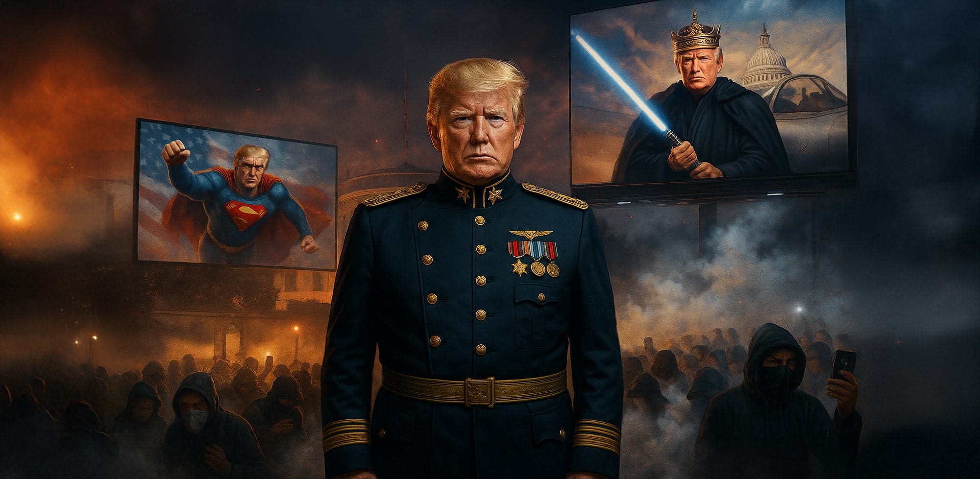 King, pope, Jedi, Superman: Trump’s social media images exclusively target his base and try to blur political reality
