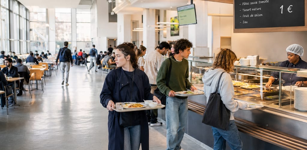 France opens €1 university meals to all students