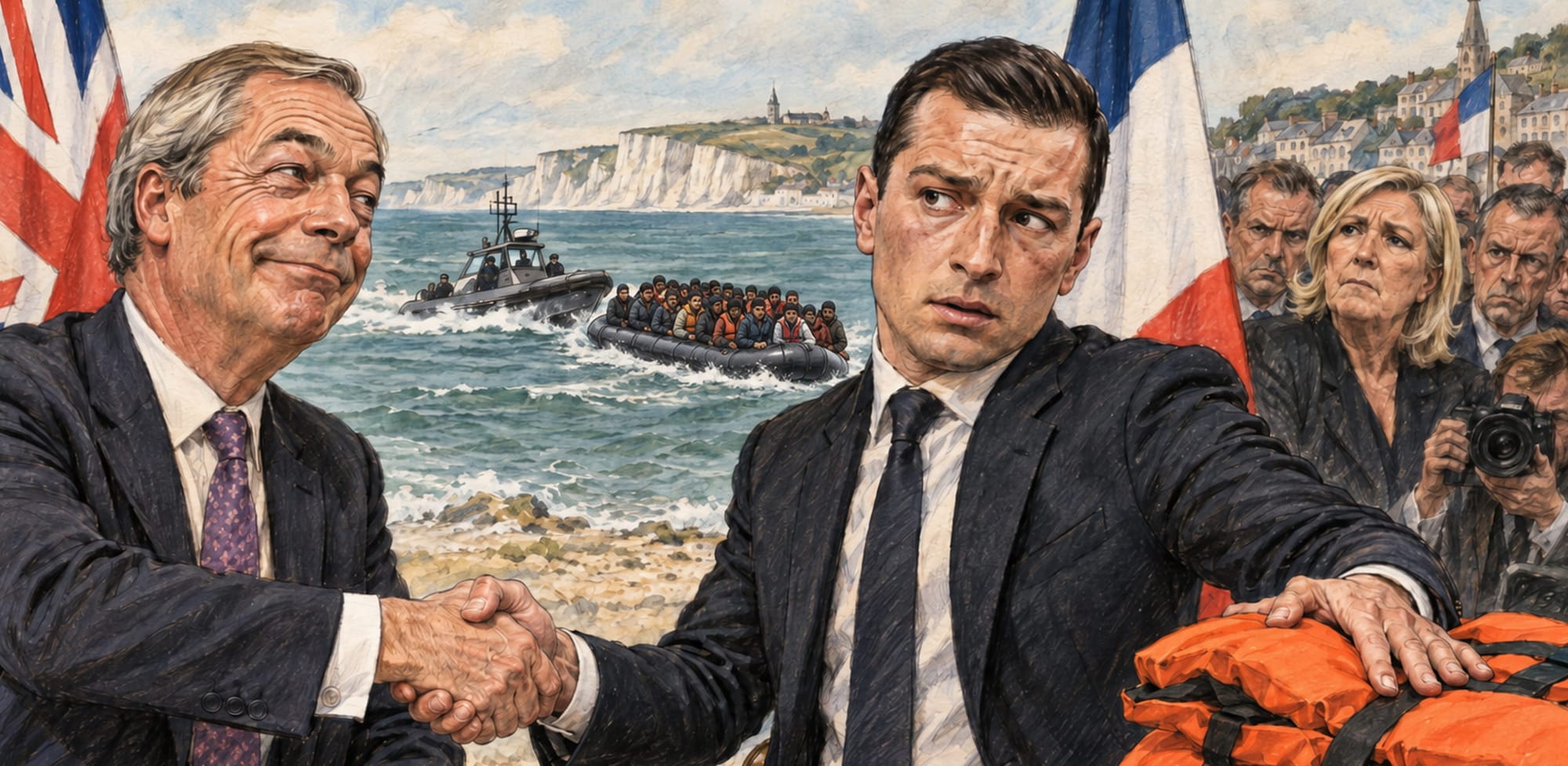 Bardella faces French backlash over migrant pact with Farage