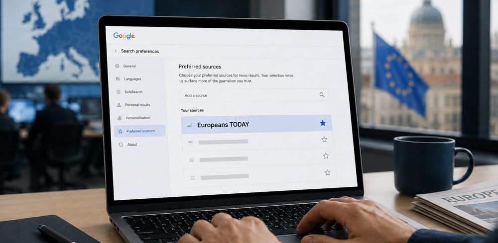 How to make Europeans TODAY your preferred source on Google post image