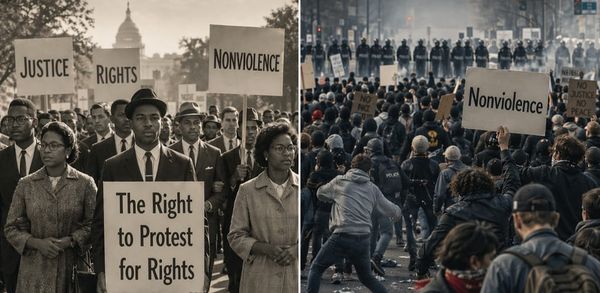 Dr King left a blueprint for protest. America has stopped following it